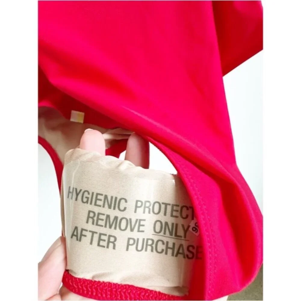 Summersalt Tie Waist Backflip Hibiscus & Red Lava One-Piece, new with tags - Picture 4 of 5